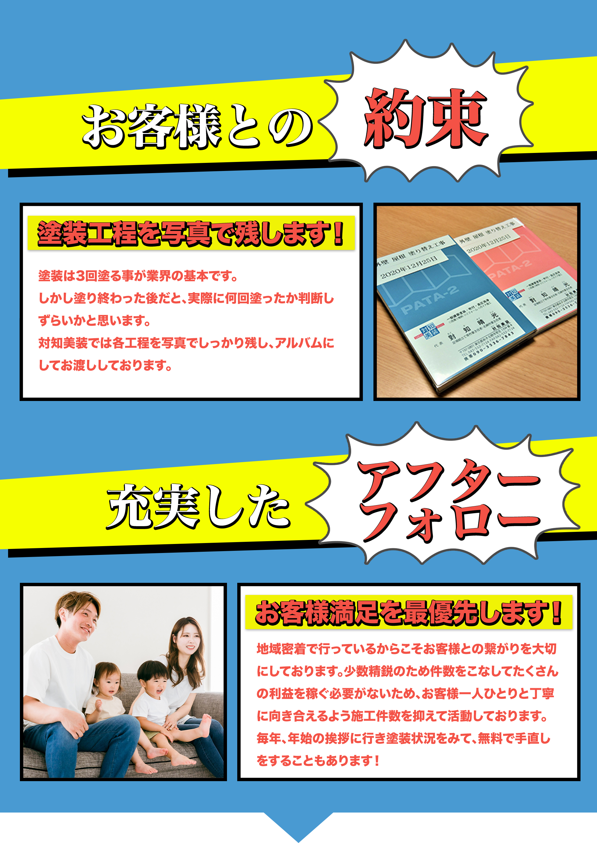 お客様とのお約束