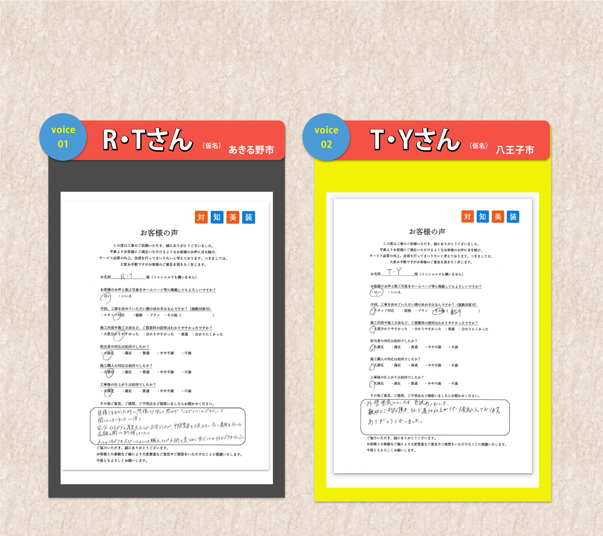 お客様の声を頂きました！